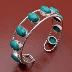 Description :-  Turquoise 10 Gemstone Cuff Bangle Wholesale Lot 925 Sterling Silver Plated Handmade Jewelry, Girl's And Boy's Beautiful Adjustable Bangle Stone :- Turquoise Gemstone  Material :- Gemstone  Metal  :- 925 Sterling Silver Plated Adjustable Turquoise Cuff Bracelet With Gemstone, Turquoise Bangle Cuff Bracelet With Natural Stones, Turquoise Natural Stone Cuff Bangle, Adjustable Round Turquoise Bangle, Adjustable Oval Turquoise Sterling Silver Bracelet, Round Turquoise Sterling Silver Cuff Bracelet, Round Turquoise Sterling Silver Bangle, Sterling Silver Turquoise Bracelet, Adjustable Bangle