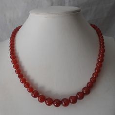 PREFERENTIAL POLICIES : The order is $25 or more.There will be a 10% discount.long-term effective. Please use the coupon code: CZH10 Welcome back to my shop: https://www.etsy.com/shop/pearlandjewelry Description of the product in the picture: The necklace lengh is 18 inches ,I make the necklace to use 6mm 8mm and 10mm pure natural red agate,IT is good necklace for your great wedding, Pearl Jewelry: necklace Pearl Type: jade bead color: red size: 6mm 8mm 10mm length: 18 inch If you need the other Elegant Agate Necklace For Formal Occasions, Formal Necklace With Natural Stones And Agate, Formal Agate Necklace With Natural Stones, Elegant Round Agate Crystal Necklaces, Elegant Carnelian Beaded Necklace As A Gift, Elegant Round Agate Crystal Necklace, Elegant Carnelian Beaded Necklace For Gifts, Elegant Agate Round Crystal Necklaces, Formal Handmade Carnelian Necklaces