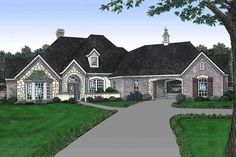 this is an artist's rendering of these european house plans