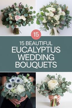 Transform Your Wedding Decor with 15 Eucalyptus Bouquets Greenery Themed Wedding, Wedding Bouquets Eucalyptus, Bouquets Eucalyptus, Eucalyptus Bouquets, Magnolia Bouquet, Eucalyptus Wedding Bouquet, Modern Wedding Bouquets, Eucalyptus Flower, Greenery Wedding Bouquet