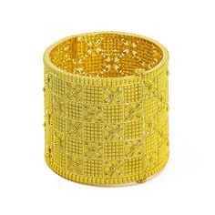 22K Yellow Gold Bangle W/ Alternating Textured Pattern & Openable Band - Virani Jewelers Yellow Gold Bracelet With Gold Beads For Wedding, Ceremonial Gold Bangle Jubilee Bracelet, Traditional Yellow Gold Jubilee Bangle, Gold Bangle With Gold Beads, Traditional Yellow Bracelets For Formal Occasion, Festive Gold Cuff Bracelet With Intricate Design, Gold Cuff Bracelet With Intricate Design For Festive Occasions, Traditional Yellow Bangle For Formal Occasion, Elegant Yellow Bracelet With Intricate Design