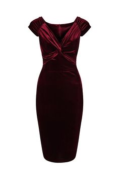 Knee Length Dresses Formal, 50's Dresses, Classy Dresses, Claret Red, Rockabilly Style, Alphabet Wallpaper, Winter Weddings