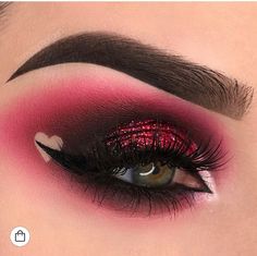 Day Makeup Looks, Makeup Eyeshadow Palette, Magical Makeup, Valentines Day Makeup, Smink Inspiration, Valentines Makeup, Creative Eye Makeup, Latest Makeup