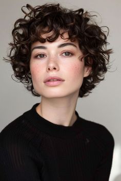 Bixie Haircut, Short Curly Hairstyles For Women, Short Wavy Haircuts, Curly Hair Trends, Curly Pixie Hairstyles, Curly Pixie Haircuts, Curly Hair Photos, Wavy Haircuts, Short Curly Haircuts