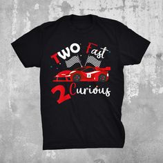 Buy Two Fast 2 Curious Years Racing Two Fast Birthday Shirt at Fantasywears. Hight quality products with perfect design is available in a spectrum of colors and sizes, and many different types of shirts! Unisex T-Shirt – 100% Cotton (fiber content may vary for different colors) – Medium fabric (5.3 oz/yd² (180 g/m²)) – Classic fit – Tear away the label – Runs true to size Women T-Shirt – 100% combed ringspun cotton (fiber content may vary for different colors) – Light fabric (4.3 oz/yd² (146 g/m Two Fast Family Shirts, Two Fast Too Curious, 2 Fast Birthday Shirt, Two Fast Birthday Shirt Boy, 2 Fast 2 Curious Shirt, Cotton Fiber, Sew-in Labels, Birthday Shirts, Types Of Shirts