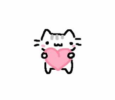 an image of a cat holding a heart