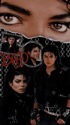 the poster for michael jackson's bad