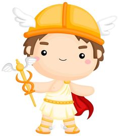 Greek God Hermes, God Hermes, Cartoon Orange, Black Drawing, Eagle Wings, Greek God