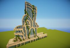 Futuristic Minecraft, Building Futuristic, Building Minecraft, Villa Minecraft, Construction Minecraft, Modern Minecraft Houses, Futuristic House, Minecraft Interior, Minecraft Interior Design