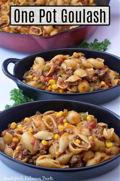 one pot goulash is an easy and delicious dinner that's ready in less than 30 minutes