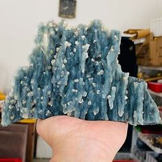 615g Rare Natural Blue Stalactitic Agate Chalcedony Crystal Mineral Specimen  | eBay Unique Natural Agate Gemstones, Blue Lace Agate Tower, Blue Agate Crystal, Blue Agate Geodes, Blue Agate Geodes With Natural Stones, Geode Rocks, Chalcedony Crystal, Stone Wallpaper, Beautiful Rocks