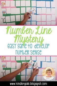 the numbers line mystery game to help children learn how to read and write their name