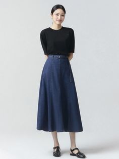 Composition : Shell fabric: cotton 100% accessory: cotton 100%Color : BLUE_4(44),BLUE_5(55),BLUE_6(66)Country of Origin : China Flared Denim Skirt, Flared Denim, Fabric Cotton, Denim Skirt, Color Blue, Composition, China, Skirt, The Originals