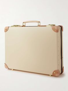 GLOBE-TROTTER Carry-On Leather-Trimmed Attaché Case for Men | MR PORTER Smart Materials, Bag Suitcase, Trotter, Globe Trotter, Mr Porter, Travel Outfit, Luggage Bags, Leather Trims, Carry On