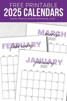 Free Calendar Printables January to December Free 2025 Printable Calendar, 2025 Printable Calendar Free, Free Monthly Calendar Printable, Free Monthly Calendar, Free Printable Calendar Templates, Free Calendar Template