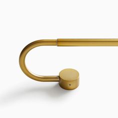 an image of a gold handle on a white background