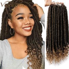 Brand Name:Vigorous   Color Type:Pure Color   Texture:Faux Locs   Can Be Permed:No   Material Grade:High Temperature Fiber   Items per Package:24strands/pack   Length:16 inches 20inches   Hair Color:5 Colors Available   Hairstyle:Faux Locs Hair Extension Locs Curly, Ponytail Hair Extensions