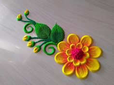 Rangoli designs Birthday Rangoli, Rangoli Design Flower, Tulsi Puja, Welcome Rangoli, Flowers Rangoli, Easy Rangoli Designs Videos