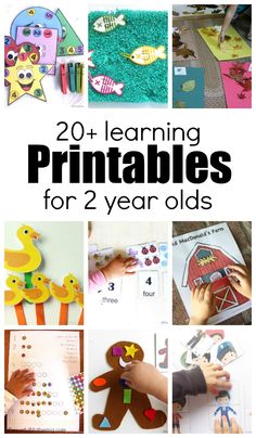 Over 20 learning activities and printables for 2 year olds Toddler Activities Daycare, Lesson Plans For Toddlers, Easy Toddler Activities, Fun Educational Activities, Children Activities, Learning Printables, Teaching Toddlers, Daycare Activities, Easy Activities