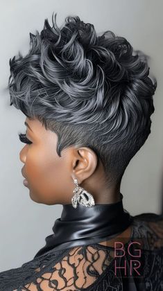 ©2024bghrocks-15 Pixie Cuts For Black Women, Basement Painting, Short Pixie Cuts, Head Hunter, Kaley Cuoco Short Hair