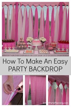 how to make an easy party backdrop