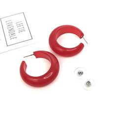 ruby red hoops Modern Red Hoop Earrings, Trendy Red Resin Earrings, Modern Red Small Hoop Earrings, Modern Small Red Hoop Earrings, Trendy Red Plastic Earrings, Trendy Small Hoop Red Earrings, Trendy Red Hoop Earrings, Trendy Small Red Hoop Earrings, Trendy Red Plastic Jewelry