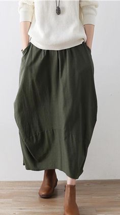 Linen Organic color Loose Style linen Spring summer Women Skirts.loose style,soft and breathy organic 100% linen fabric,this women skirts also could be custom made any size Cotton Skirts, Skirts Women, Organic Colors, Women Skirts, Loose Style, Linen Skirt, Summer Skirts, Cotton Skirt, Linen Women