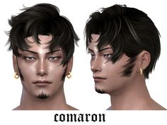 an image of two male avatars with different hair colors and piercings on their ears