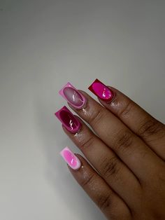 Glamour Nails, Colored Acrylic Nails, Vibrant Nails, Glow Nails, Glamorous Nails, Exotic Nails, Acrylic Nails Coffin Pink, Short Acrylic Nails Designs, Pink Acrylic Nails