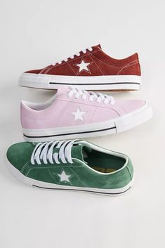 Converse Cons One Star Pro Sneaker | Urban Outfitters Converse Cons One Star, Cons One Star, Converse Cons, Converse One Star, Star Logo, One Star, Suede Sneakers, Cute Fits, Skate Shoes