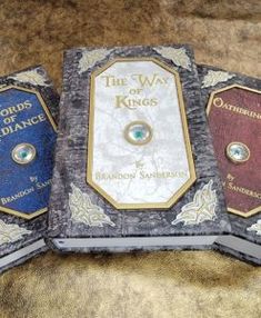 The Stormlight Archive - Rebound Leather Book Set - Geekify Inc The Way Of Kings Book, Words Of Radiance, The Way Of Kings, Diverse Characters, Stormlight Archive, Brandon Sanderson, New Edition, Leather Books, Book Binding