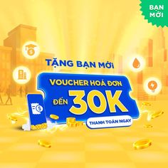 an advertisement for a mobile game called tang ban moi, with gold coins falling from the sky