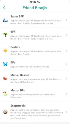 the best friends app on an iphone