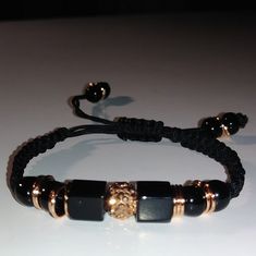 1 Handcrafted Black & Rose Gold Bracelet Stretchy Black Adjustable Macrome Cord Wrist Band With Black Accent Beads Unisex Bracelet Size# Opens 6into10in Invoice# 187 Check Out Stylishtz For More Bracelets You Can Stack Em Up For An Awesome Bohemian Style Sexier Look. Check Put Photo # 5 Elegant Adjustable Braided Bracelet, Adjustable Black Beads Bracelets As Fashion Accessory, Handmade Adjustable Beaded Bracelets For Formal Occasions, Elegant Black Braided Bracelet For Formal Occasions, Adjustable Bracelets With Black Beads For Formal Occasions, Adjustable Black Bead Bracelets For Formal Occasions, Adjustable Black Beads Bracelets For Formal Occasions, Adjustable Black Beads Bracelet For Formal Occasions, Luxury Adjustable Beaded Bracelets For Party