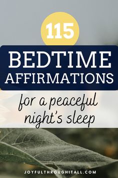 Sweet Dreams! Bedtime Affirmations for Positive Thoughts and A Good Night Sleep Positive Quotes For Bedtime, Bedtime Affirmations, Self Growth Quotes, Power Of Manifestation, Growth Mindset Quotes, Miracle Morning, Calming Atmosphere, Success Affirmations