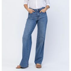 Relaxed Fit Flare Jeans Medium Wash 92% Cotton / 6% Polyester / 2% Spandex Front Rise: 10 3/4" Inseam: 32 1/2" Style 88354 Blue Relaxed Fit Mid-rise Flare Jeans, Denim Blue Mid-rise Relaxed Fit Flare Jeans, Mid-rise Washed Blue Cotton Flare Jeans, Non-stretch Medium Wash Denim Flare Jeans, Medium Wash Non-stretch Cotton Flare Jeans, Super Flare Jeans, Blue Flare Jeans, Denim Jeans Fashion, Blue Trousers