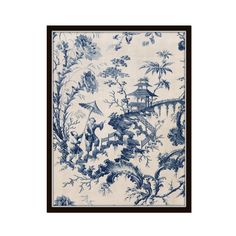 Vintage Chinoiserie Indigo Blue Textile Print - Fine Art Giclee Print Unframed This print features a chinoiserie textile fragment from the 1800's. The print has been digitally restored and enhanced while leaving original imperfections which add to the prints vintage charm. *  Our print sets include a set discount from the price of our single prints. *  Please note that colors may vary due to your monitor settings. SIZES:   Choose the size of your print from the drop down menu. FRAMES NOT INCLUDE Chinoiserie Patterns, Vintage Art Wall, Blue Textile, Chinoiserie Art, Toile Wallpaper, Vintage Chinoiserie, Textile Print, Vintage Botanical, Art Wall Decor