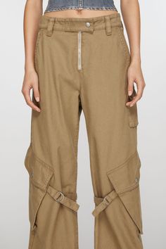 <div>Casual trousers are cut to a relaxed fit with a mid waist, straight leg and long length. Crafted from canvas cotton with a dyed finish. Detailed with cargo pockets and details.</div> Casual Trousers, Cargo Trousers, Long Legs, Long Length, Casual Pants, Straight Leg, Trousers, Relaxed Fit, Acne