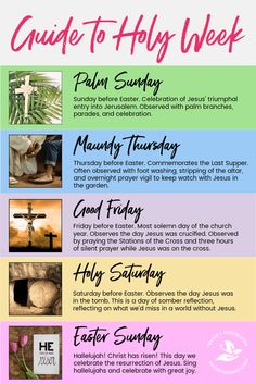 What are the events of Holy Week? Guide to Holy Week and how you can step into the story for a meaningful Easter. | Palm Sunday | Maundy Thursday | Good Friday | Holy Saturday | Easter Sunday Holy Week Activities, Somebunny Loves You, Maundy Thursday, Silent Prayer, Holy Saturday, Easter Week, Resurrection Day, Resurrection Sunday, Palm Sunday