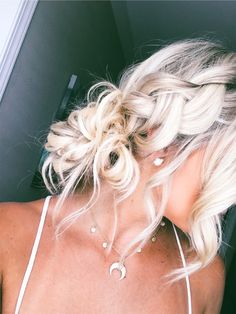 VSCO - maddymadii Homecoming Hair, Hoco Hair, Box Braids Hairstyles, Aesthetic Hair, Hair Dos