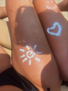 #beach #summer #tan #friends #sunset Suntan Tattoo, Coastal Tattoos, Tattoos Y2k, Y2k Tattoos, Sunscreen Tattoo, Tanning Tattoos, 16 Aesthetic, Beach Tattoos, Tattoos Creative