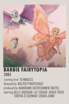 the movie poster for barbie fairytopia