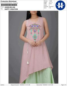 Embroidery Dress, Indian Design, Hand Embroidery, Summer Dresses