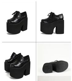 Gothic Punk Black 13cm Platform Shoes Pin Pin, Gothic Punk, Alt Fashion, Kawaii Fashion, Platform Shoes, Alternative Fashion, Platform Heels