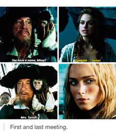 pirates of the carraige movie scene collage with captain jack sparrow and lady jane