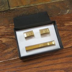 Personalized Cuff Links With Monogrammed Tie Clip, Father, Groomsmen Gift, Usher, Monogram ,Gifts for Men (cut-21) by tiposcreations on Etsy https://www.etsy.com/listing/184755507/personalized-cuff-links-with-monogrammed Groom's Attire, Personalized Tie Clip, Monogrammed Cuff, Monogrammed Cufflinks, Groomsmen Gift Box, Bosses Day Gifts, Groom Cufflinks, Personalized Tie, Personalized Cufflinks