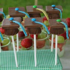 some chocolate cake pops are sitting on top of each other