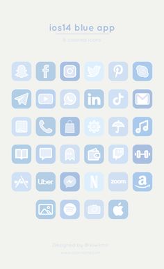 the icons are arranged in shades of blue and white