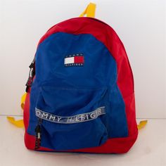 This is a pretty small backpack. Looks like it is intended for children. Brand: Tommy Hilfiger Color: Red Department: Unisex Kids Material: Does Not Apply Style: Vintage Vintage: Yes  Condition: Pre-owned Condition Description: Some wear, as pictured. Trendy Red Backpack For Outdoor, Red Backpack With Adjustable Strap For Back To School, Trendy Red Backpack For Back To School, Red Student Backpack For End Of School Year, Tommy Hilfiger Backpack, Backpack Vintage, Vintage Tommy Hilfiger, Small Backpack, Backpack Purse