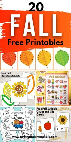 fall printables for kids to make